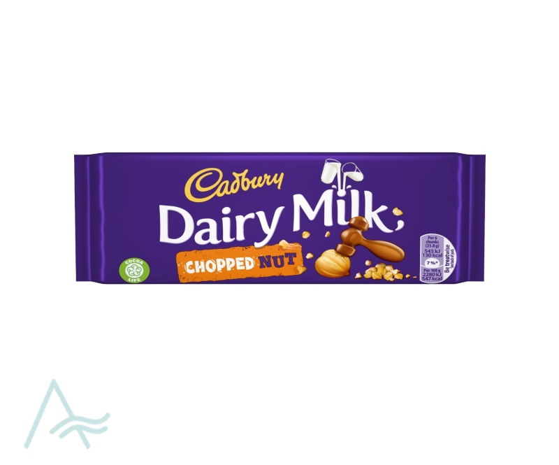 CADBURY DAIRY MILK CHOPPED NUT BLOCK 95g